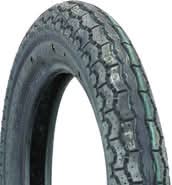 Close-up of a Cheng Shin 2.50-10 C800 Tread TT Scooter Tire showcasing its detailed tread pattern, ideal for street-legal scooters and mopeds.
