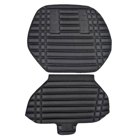 Child Carrier Cushion Set featuring a pair of black rubber mats with a square pattern, designed to fit Sunlite Child Carrier Baby Seats for added comfort and easy cleaning.