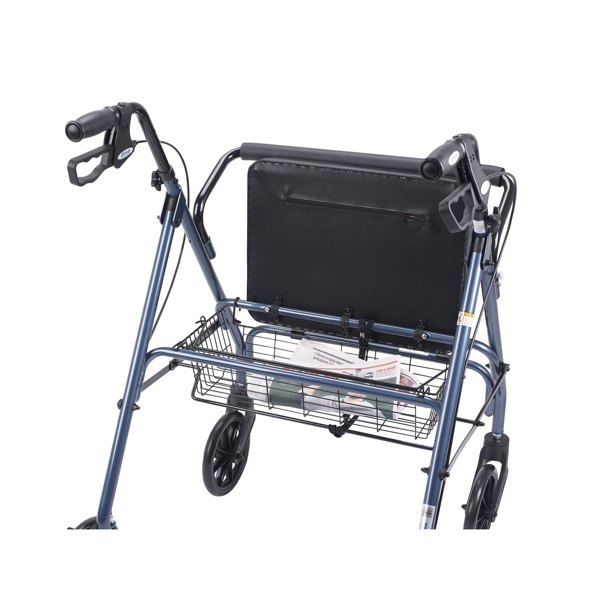 Heavy Duty Bariatric Rollator Rolling Walker with Large Padded Seat