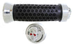 Custom Skull Handlebar Grips featuring a detailed skull design on the end of the handlebar, ideal for electric scooters, kick scooters, bicycles, and more.