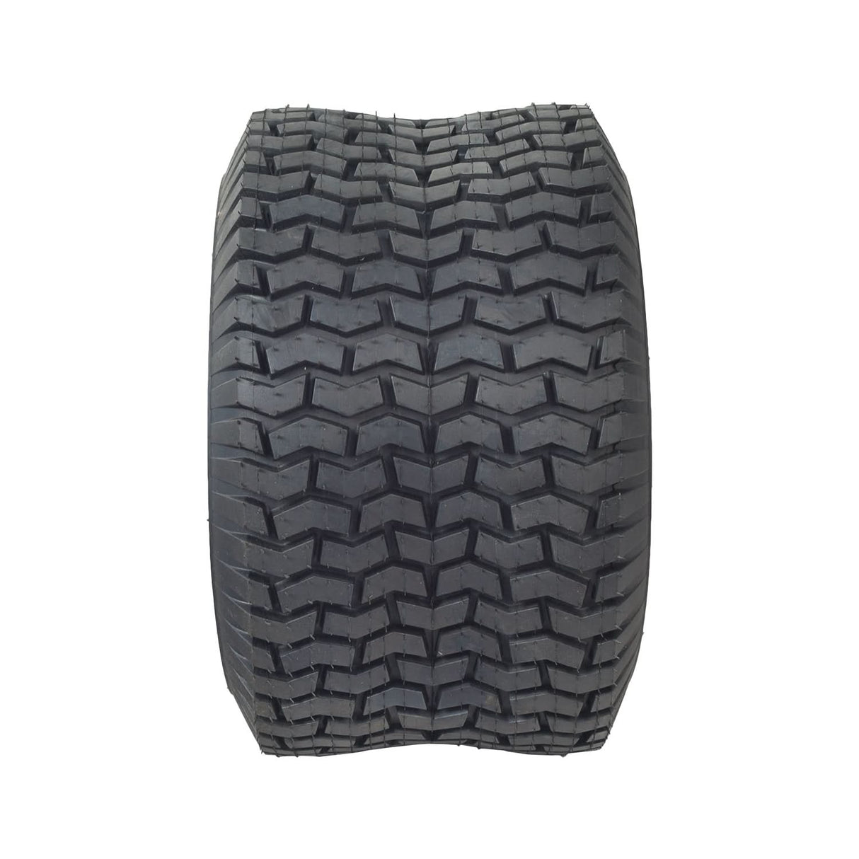 13x6.50-6 Black Pneumatic Mobility Tire with knobby tread pattern, close up showing detailed treads, suitable for Pride Wrangler 4-wheel mobility scooter.