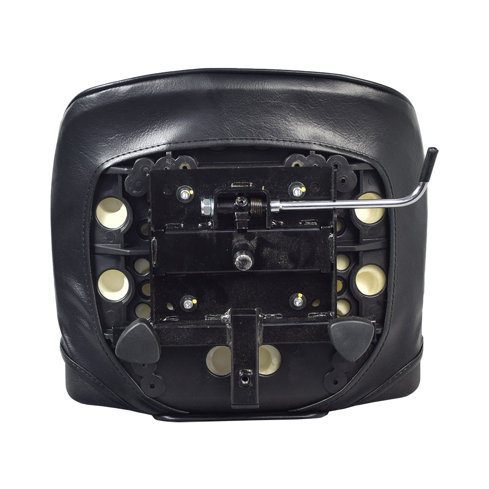 Deluxe Seat Assembly for the Drive Medical Spitfire Scout (SFSCOUT3/SFSCOUT4) featuring a black seat and a metal lever, essential for scooter or power chair maintenance.