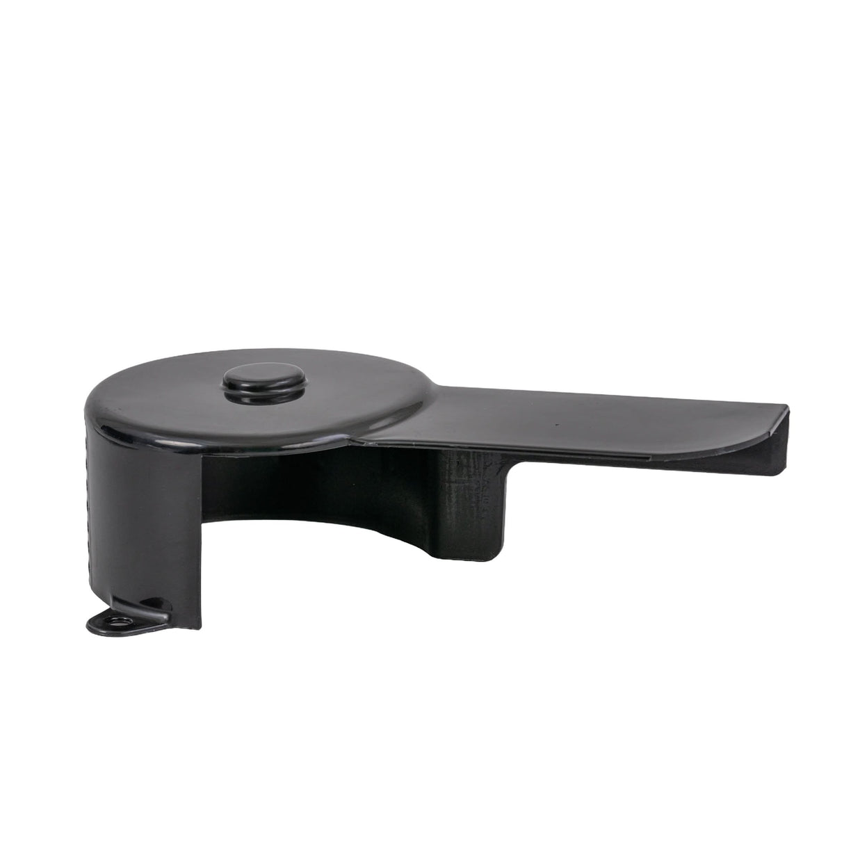 Clutch Chain Cover for the Massimo MM-MB100 Mini Bike, featuring a black plastic body with a round cap, designed to protect the drive clutch chain from rough ground and hard use.