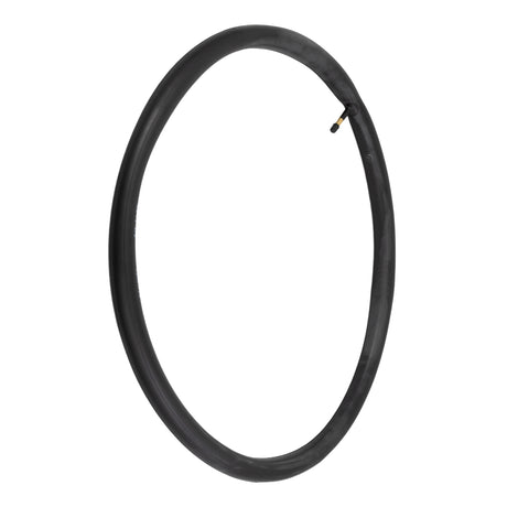 20x1-1/8 Bicycle Inner Tube with Straight Schrader Valve, featuring a black tube with a metal tip, perfect for replacing old bike inner tubes and ensuring a smooth ride.