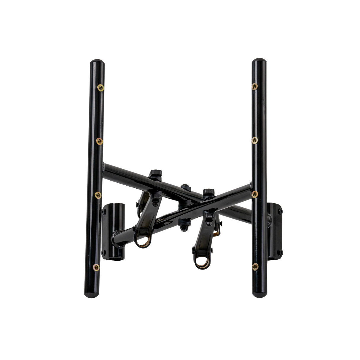 20 Crossbar for the Drive Medical Cirrus Plus EC Folding Power Chair (CPN), featuring a black metal bar with gold screws and holes, essential for scooter or power chair maintenance.