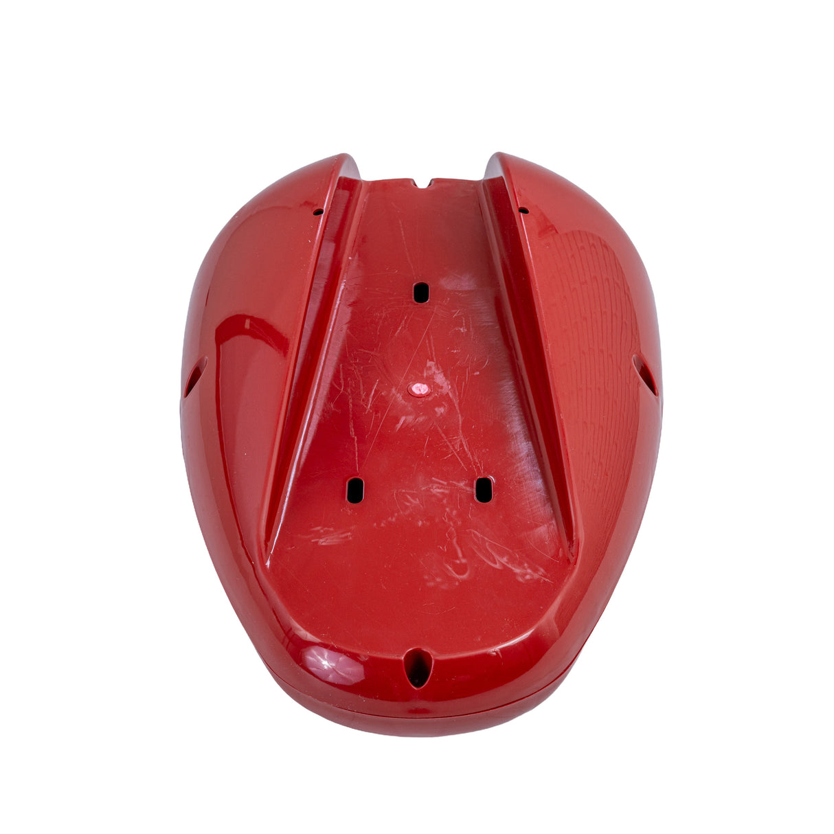 Decorative Fuel Tank for the Coleman CT200U-EX, CT200U-EXR & CT200U-EX V Mini Bikes, featuring a red plastic design with multiple holes, enhancing the bike's aesthetic appeal.
