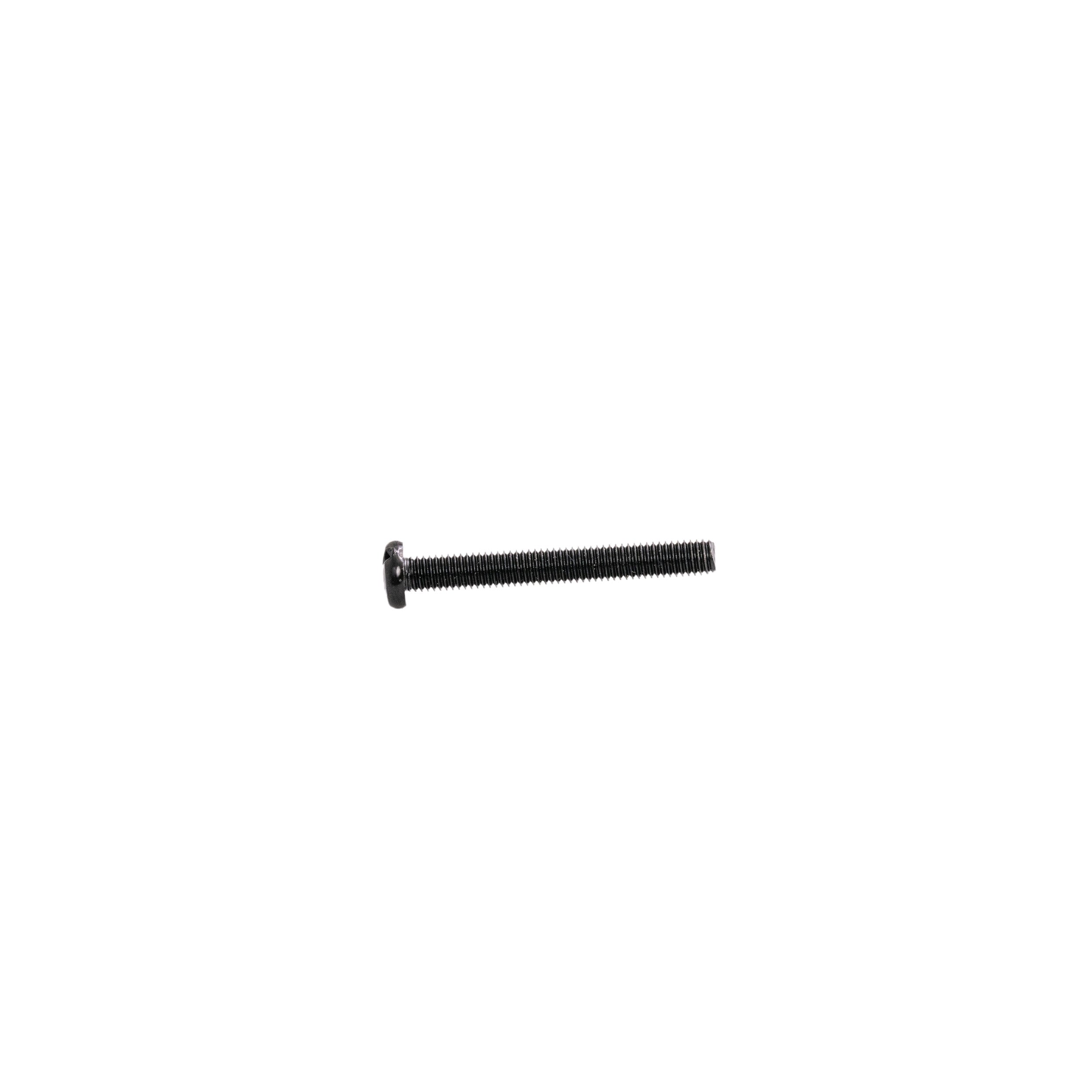 Joystick Mounting Hardware for Pride Power Chairs, featuring a close-up of a single black screw with a round head and Phillips slotted combination pattern, designed for securing the joystick to its mounting bracket.