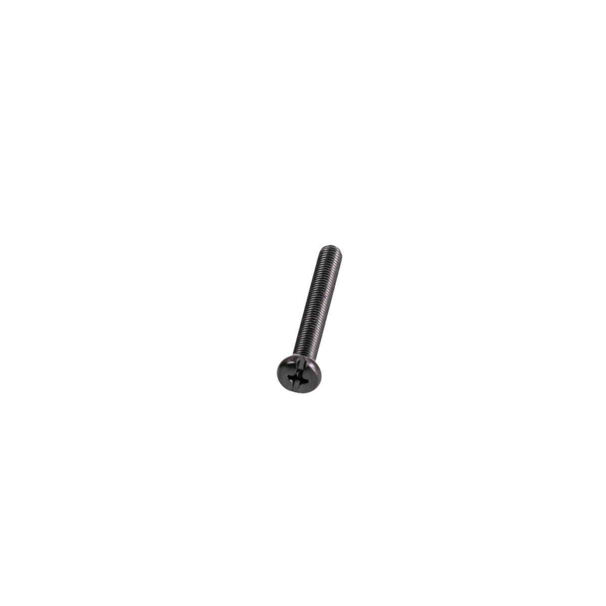 Joystick Mounting Hardware for Pride Power Chairs, featuring a single black metal screw with a Phillips slotted combination head, specifically designed for attaching the joystick to the mounting bracket on mobility scooters.