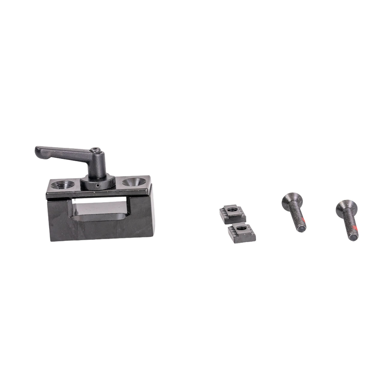 Receiver Block Assembly for the Quantum Q6 Edge HD, featuring a black metal handle and several visible screws. This part ensures your scooter or power chair remains functional.