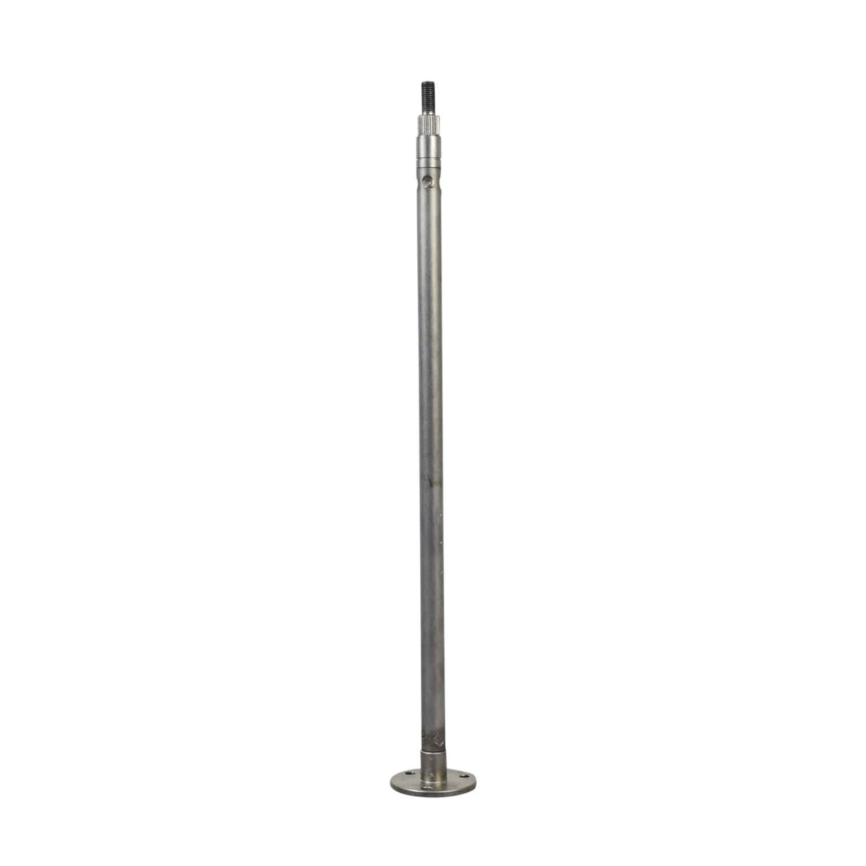 Steering Shaft for the Coleman KT196 196cc 6.5 Hp Go-Kart, a close-up of a 17.8 steel rod with a threaded end and a 2-1/4 flange.