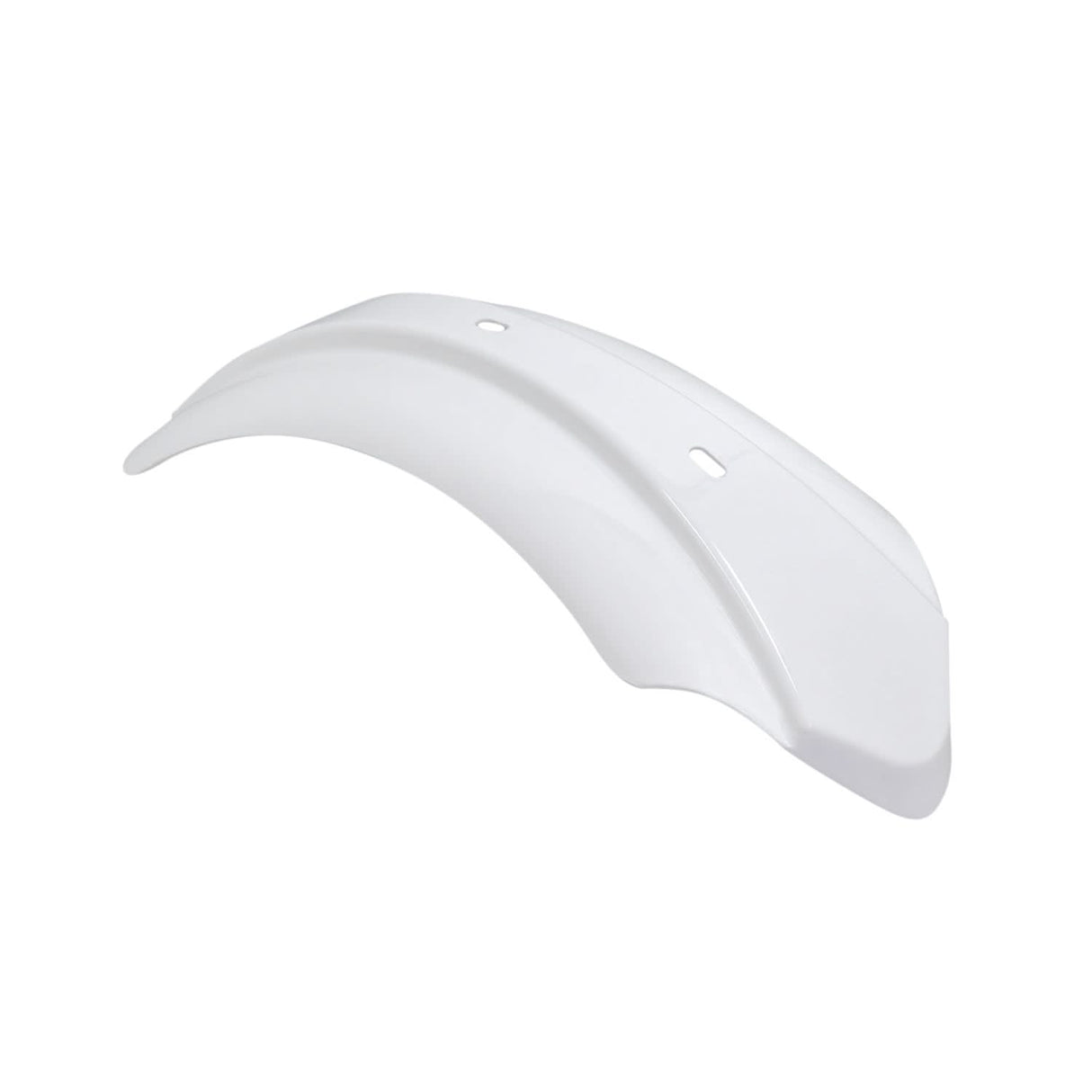 Front Fender for the Coleman BT200X Mini Bike with visible holes, designed for easy installation on the headlight bracket to protect the rider from mud and debris.