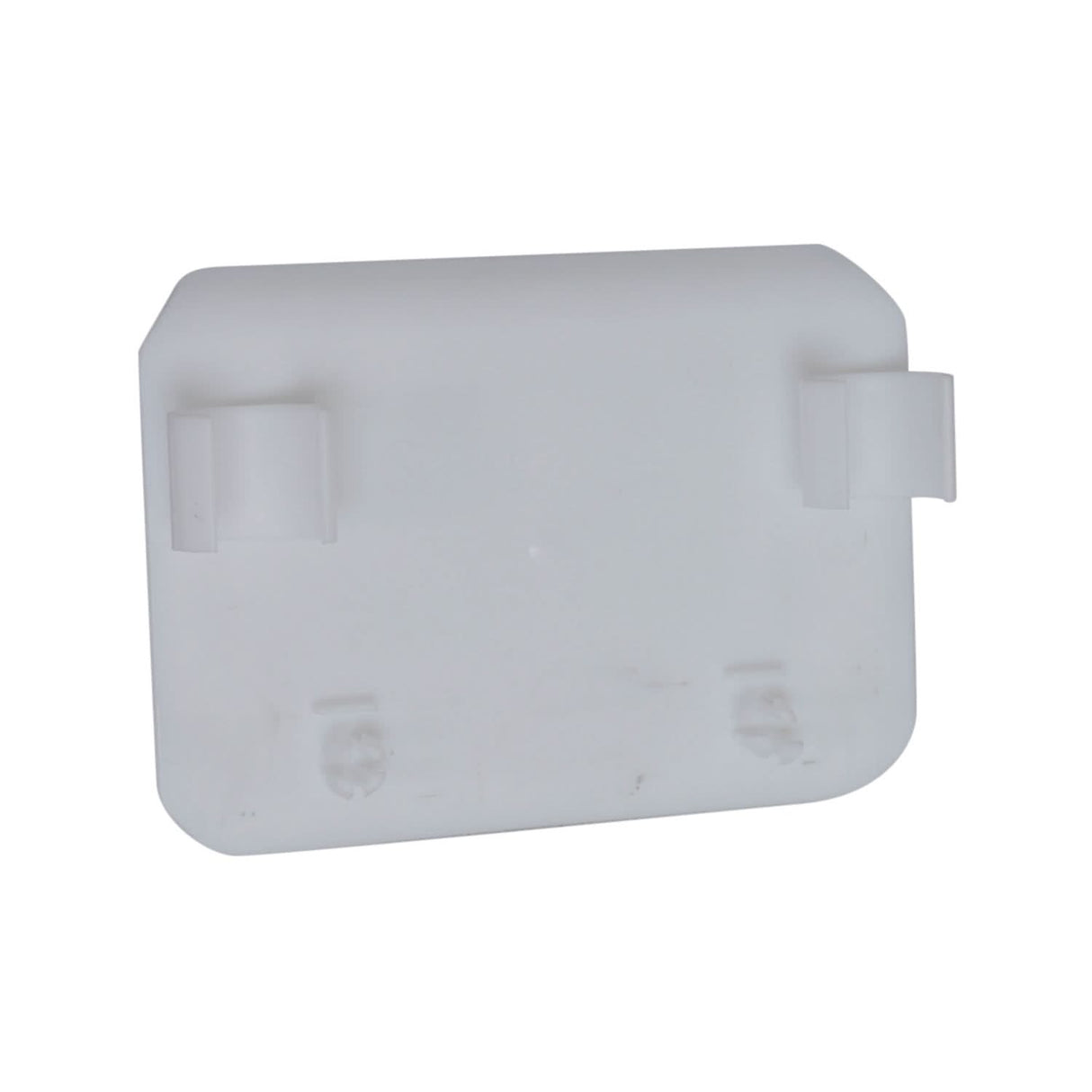 Number Plate for the Razor MX125 Dirt Rocket, featuring a white plastic plate with two clips designed to snap onto the front steering posts above the front fender.