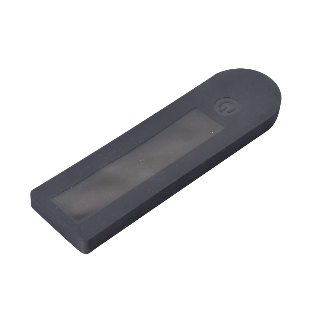 Display Panel Cover for the Ninebot MAX G30 Scooter, featuring a black rectangular rubber frame with a transparent vinyl shield, designed to protect the scooter's handlebar electronics display.