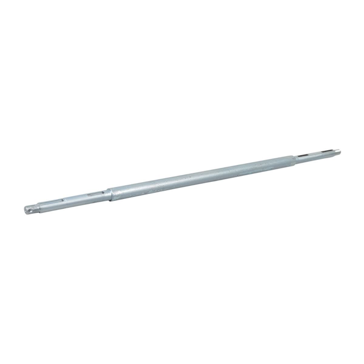 31-1/4 Rear Axle for Taotao EK80 & GK80 Go-Karts, showing a close-up of the metal rod with machined key slots and threaded ends.