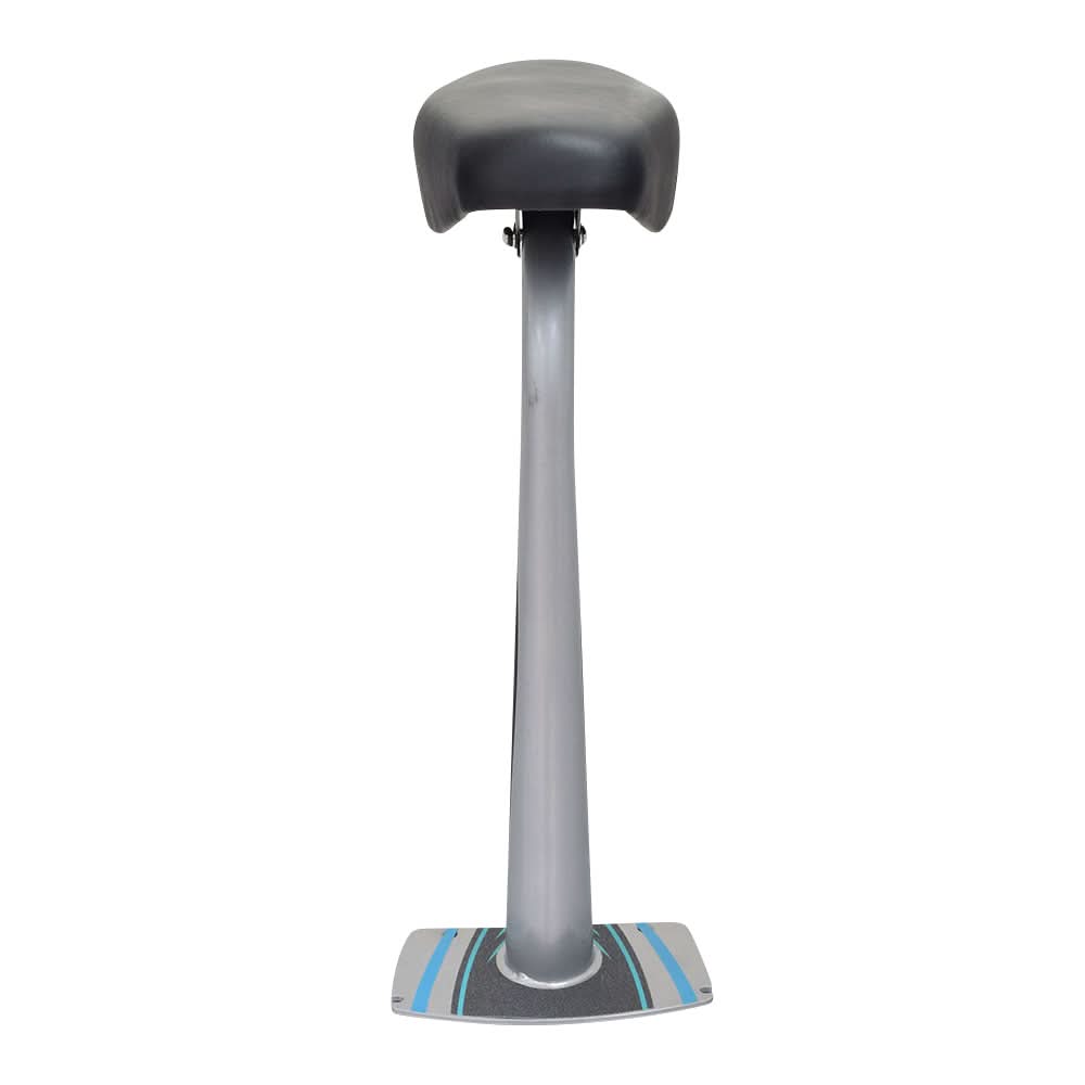 Seat with Post for the Razor E200S (V38+), featuring a black upholstered seat and a teal and silver seat post, designed for easy attachment and removal.