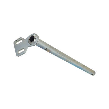 Steering Shaft for the Monster Moto / Mega Moto MM-K80 80cc Go-Kart: chrome-plated metal shaft with a key and a hole, designed to connect the steering wheel mount to tie rods.