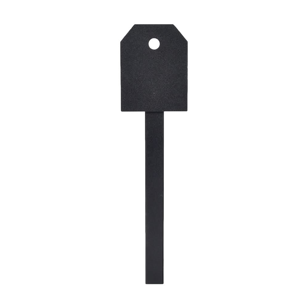 Utility Cart Hitch Extender for Mobility Scooters featuring a black rectangular design with a central hole for mounting accessories like whip lights, antennas, or small cargo baskets.