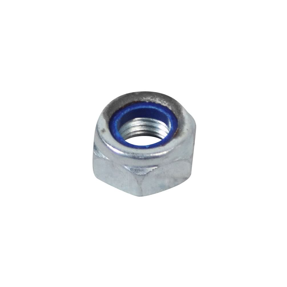 Close-up view of the Front Shock Absorber Hex Nut for Coleman AT125-EX & AT125-UT ATVs, a 5/8 retainer used to secure the shock to its mounting bolt.