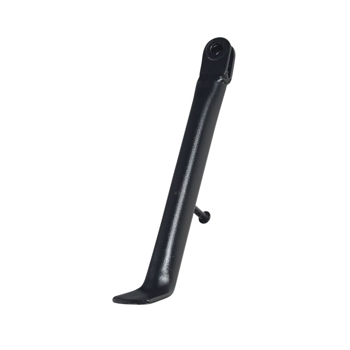 Kickstand with Spring for the Fit Right FRP DB001 50cc Dirt Bike, featuring a black metal stand with a screw and a long handle, essential for keeping the bike upright.