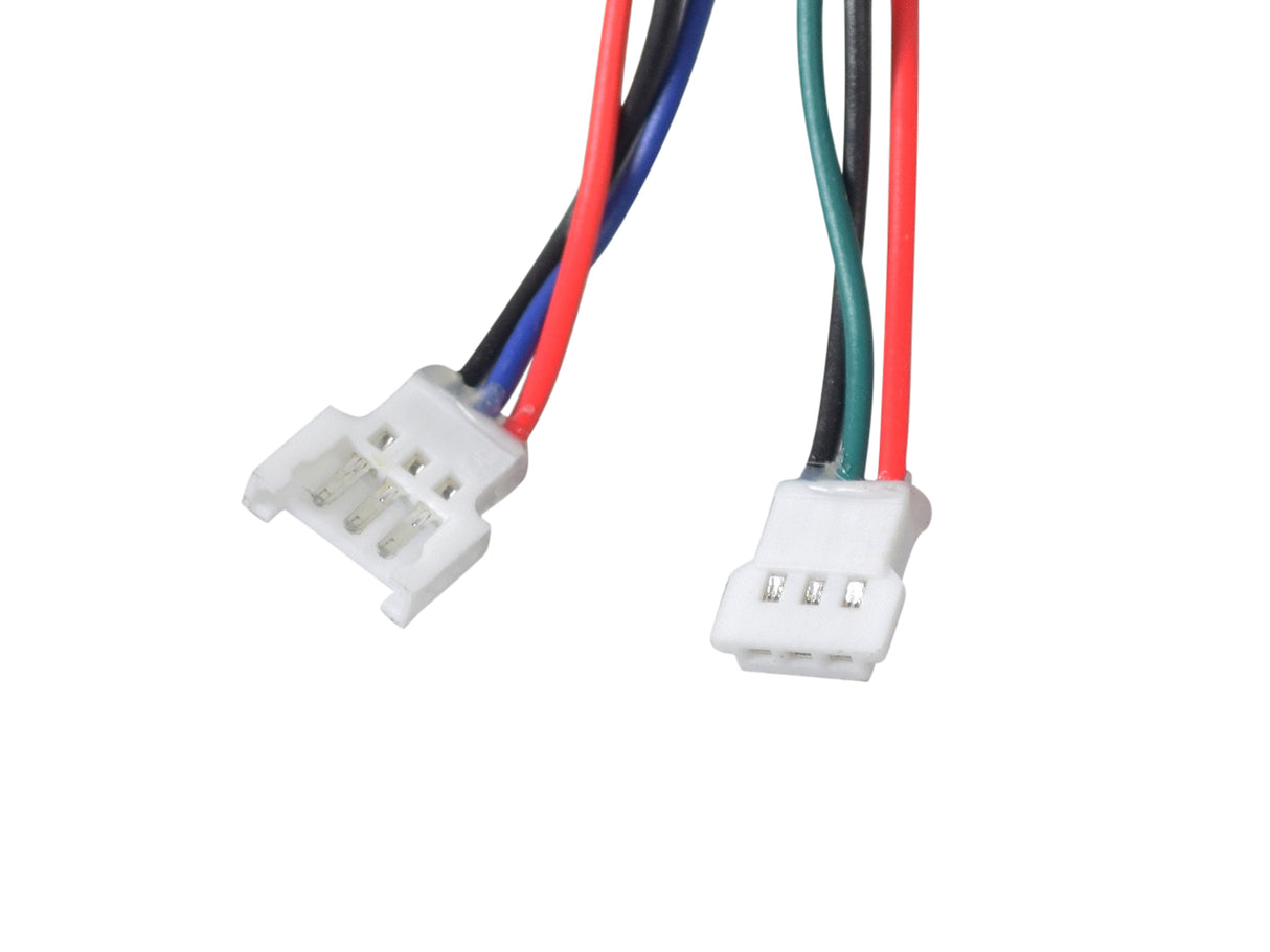Close-up of the Motherboard & Harness for the GOTRAX XR Elite Electric Scooter, highlighting multiple wires and connectors essential for the scooter's control and operation.