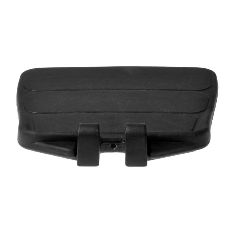 Foot Platform for Invacare Pronto M50, M51, M61, M71, & M71 Jr. power chairs; a black rectangular object with a clip, essential for OEM replacement.