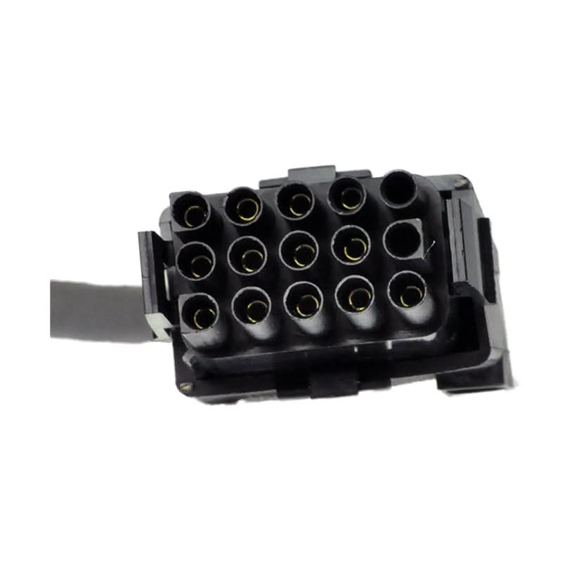 Front to Rear Harness for the Pride Sundancer SC2000/SC2000PS (DWR9930H006) showing a black electrical connector with multiple black wires and several holes, essential for the scooter's electronic network.