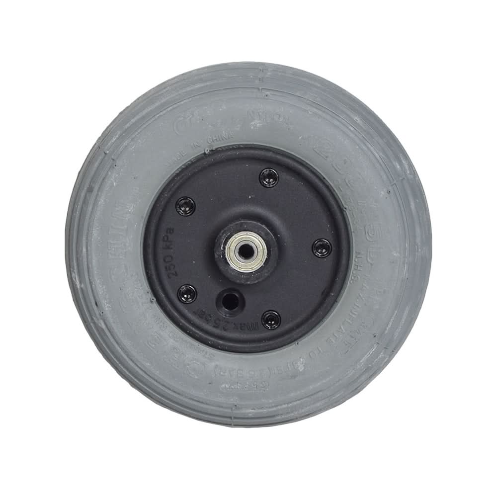 Front Caster Wheel Assembly for the Golden Technologies Alante & Alante HD, featuring a black rim and circular design, highlighting its compatibility with GP201 and GP202 versions.