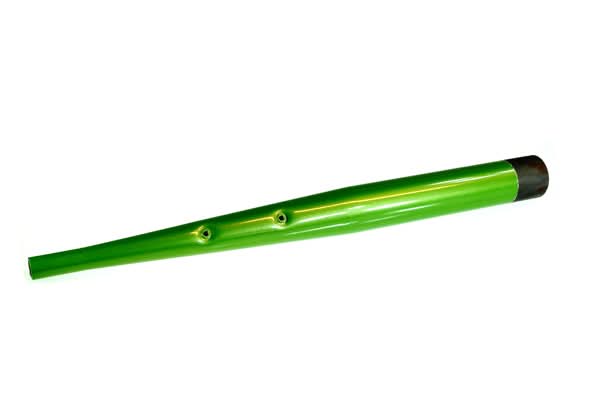 Green Seat Tube for eZip 450, eZip 500, and Schwinn S500 electric scooters, showing a close-up of the green tube with multiple holes along its length.