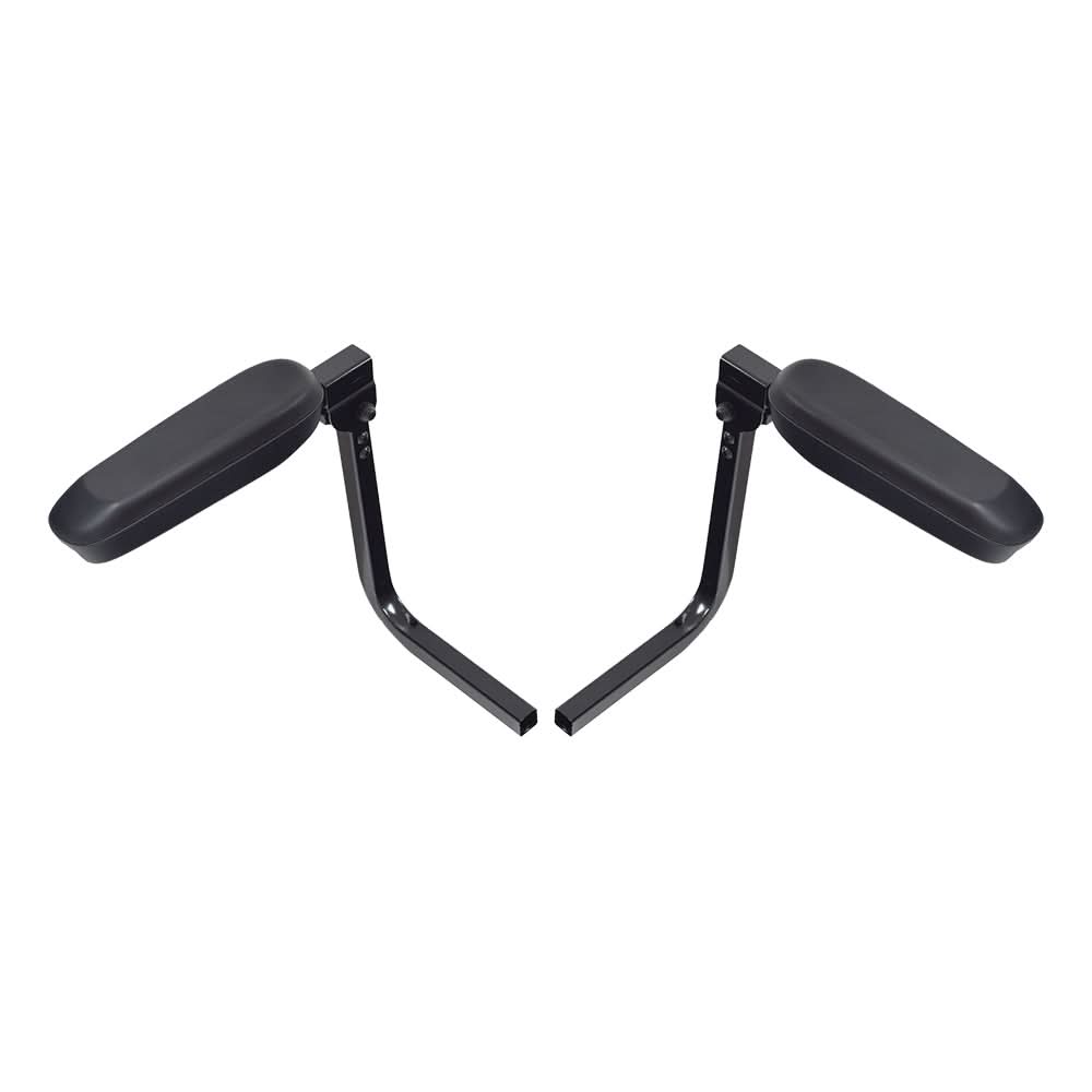 Seat for the EV Rider Royale 4 Dual, featuring a 32 two-place design with black metal armrests, allowing two riders to sit side by side comfortably.