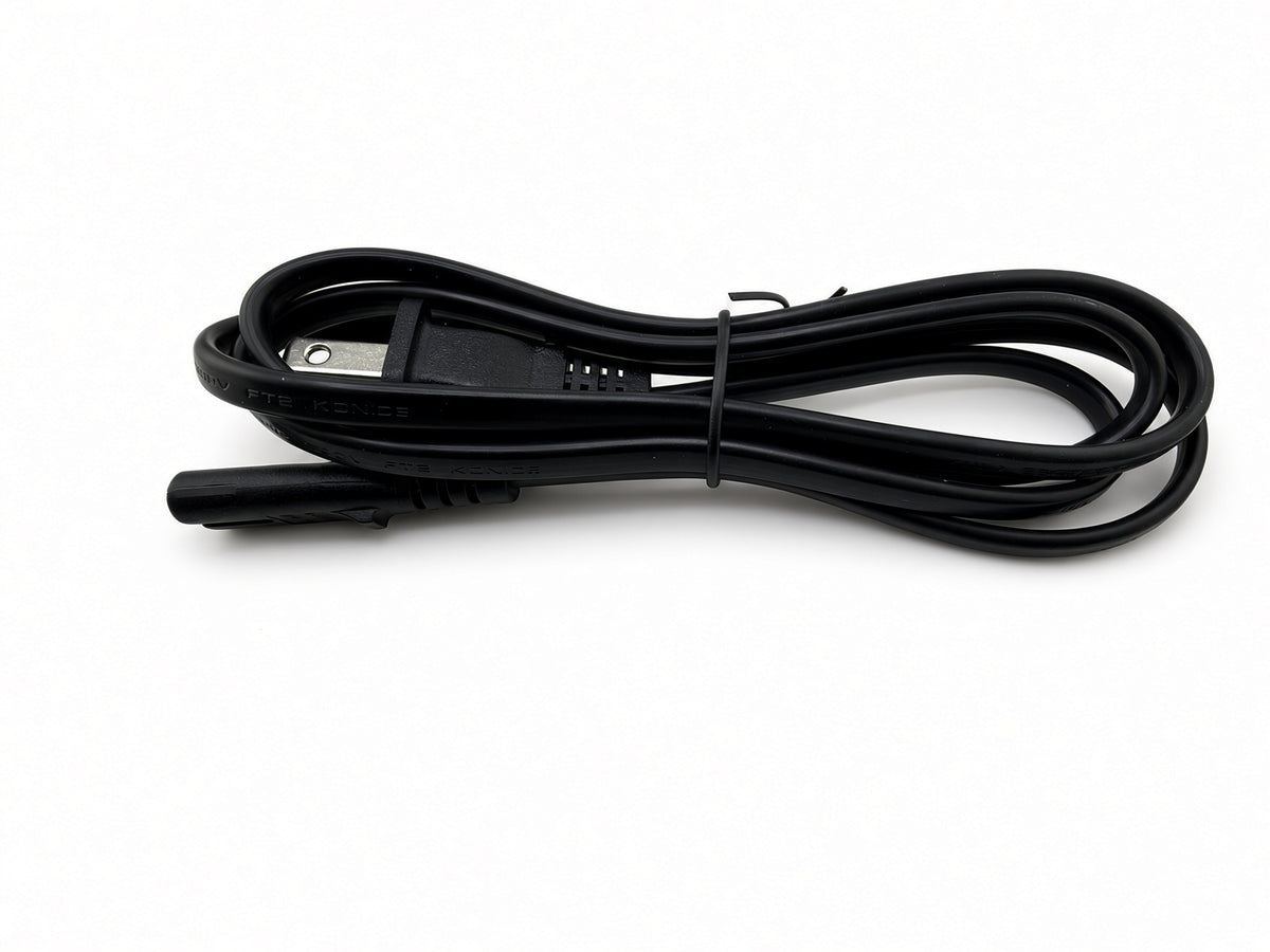 Detachable 2-prong AC wall power cord for Hiboy DK1 battery charger