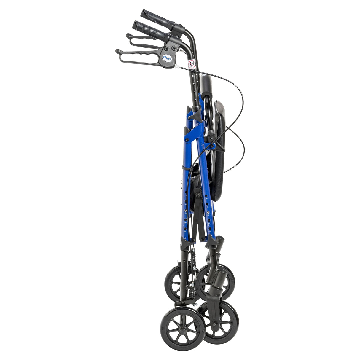 Adjustable Height Rollator Rolling Walker with 6" Wheels