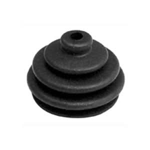Joystick Rubber Boot for Jazzy PM80 Power Chair Joysticks, featuring a black rubber plunger with a hole, designed to fit securely on a joystick.