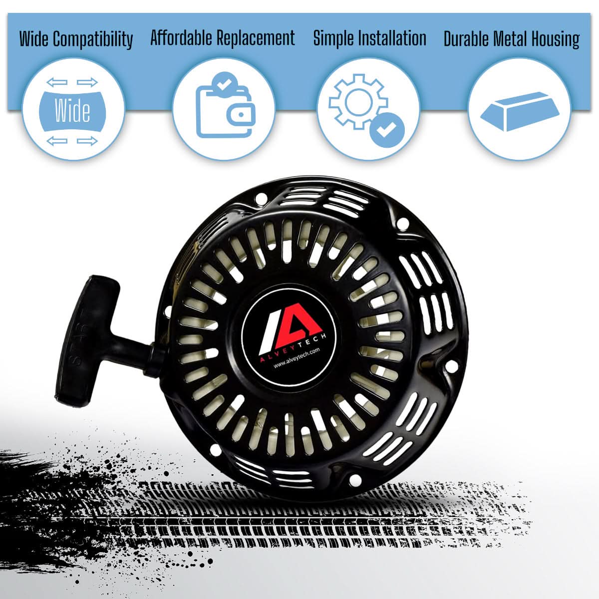 196cc 6.5 Hp Recoil Pull Start for the Baja Mini Bike MB165 & MB200