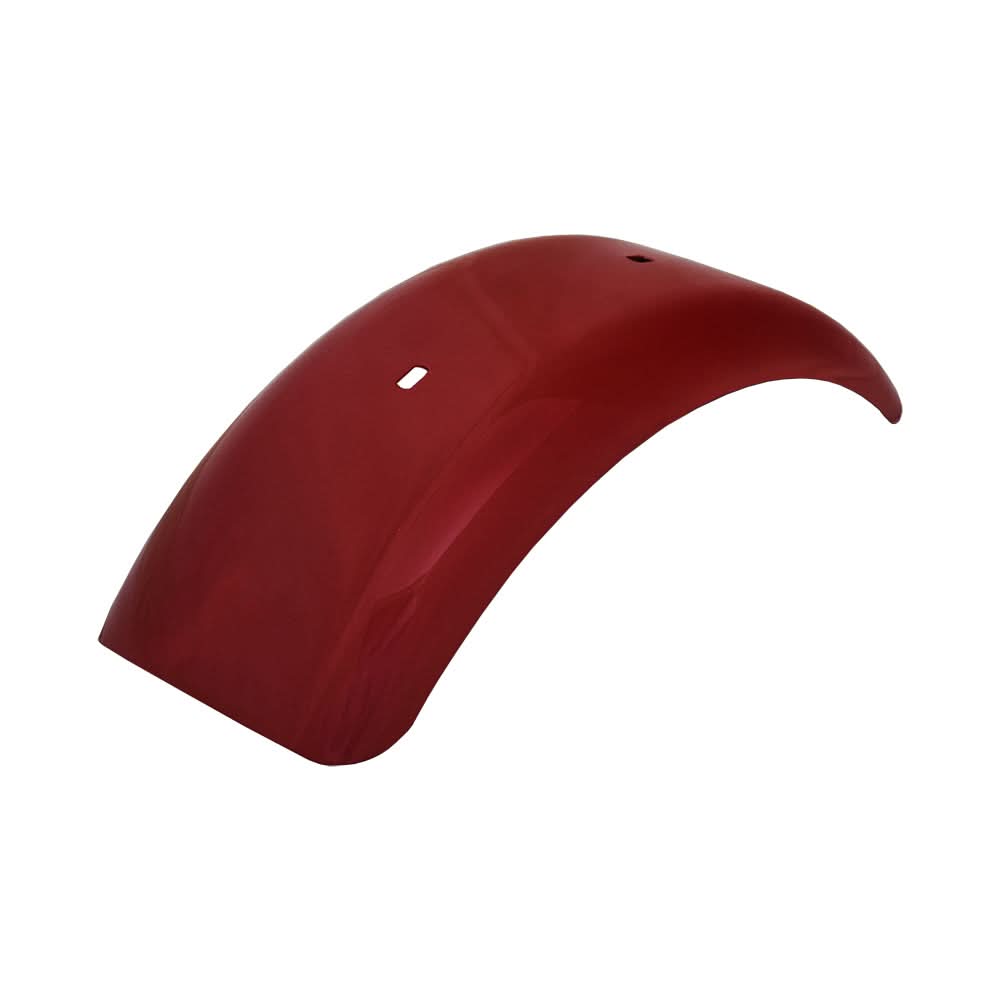 Fender for the Coleman CT200U Trail (Blemished) shows a red plastic fender with a hole, designed specifically for the CT200U Trail mini bike, compatible only with this model.