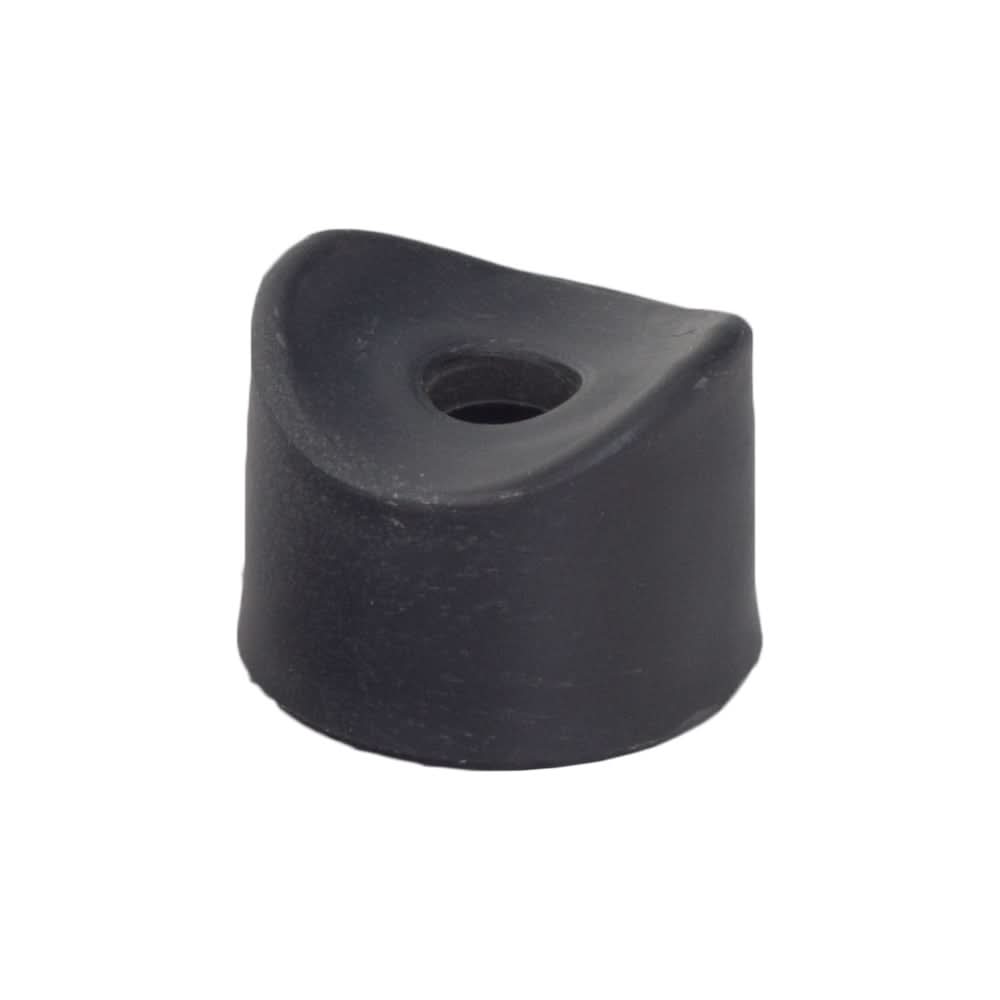 Roll Bar Tube End Connector for the Monster Moto / Mega Moto K80 Go-Kart; a small black plastic piece with a hole, designed to fit onto the end of 1 metal tubing.