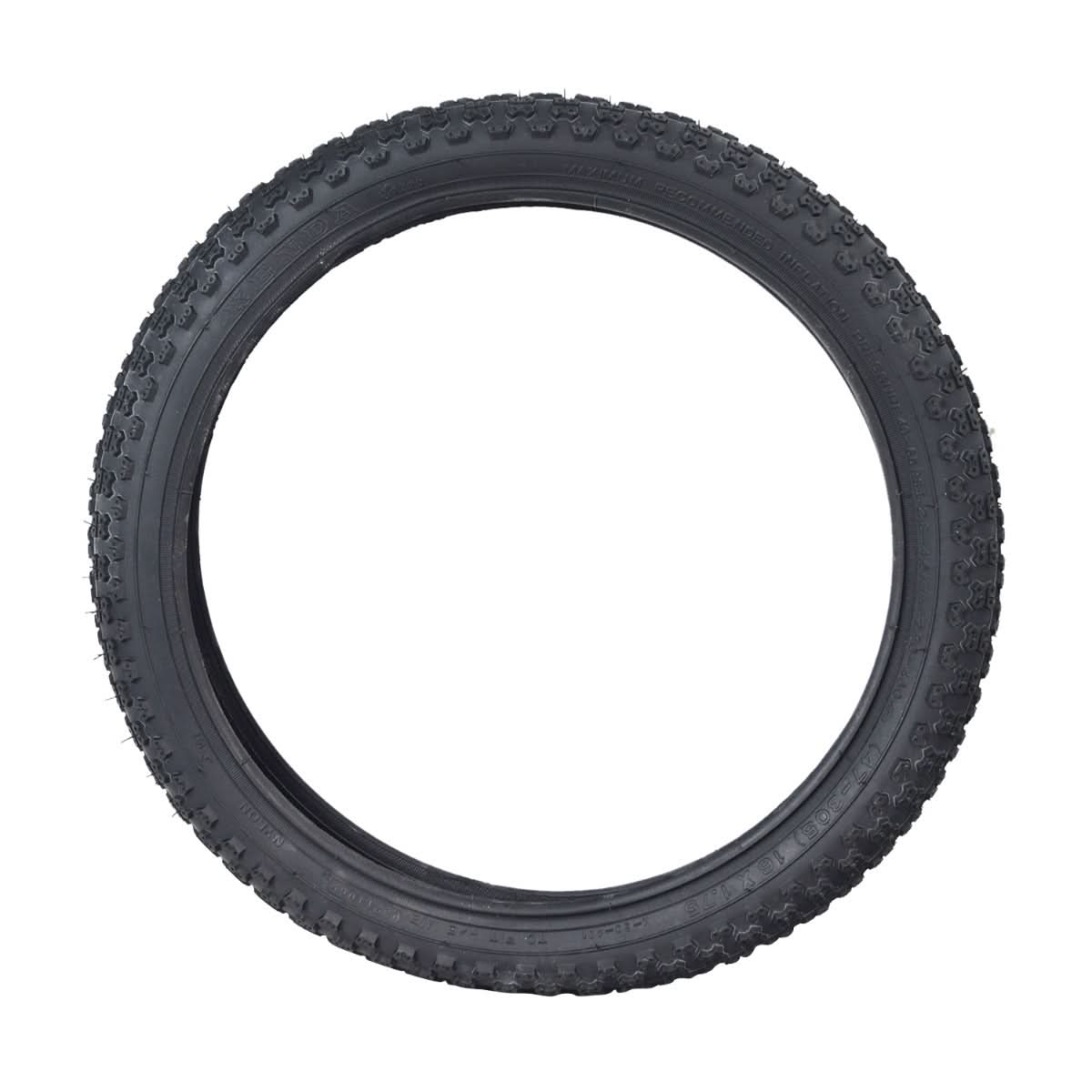 16x1.75 MX3 Bicycle Tire by Sunlite features a small tread pattern, ideal for replacing old bike tires. This popular auto part ensures a smooth ride and fits various rim sizes.
