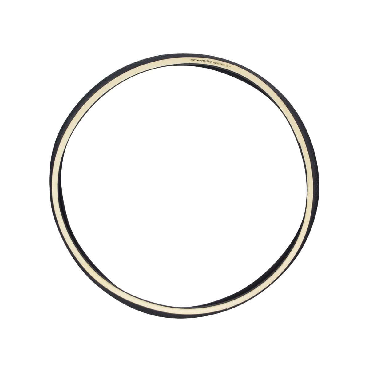 27x1-1/4 Black/Off-White Classic HS-159 Active Twin Bicycle Tire featuring a smooth, circular tread pattern, designed for road and touring, with puncture protection and a durable twin skin sidewall.