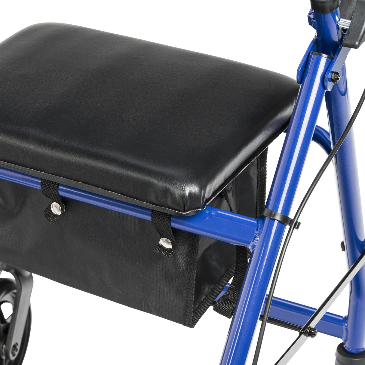 Adjustable Height Rollator Rolling Walker with 6" Wheels