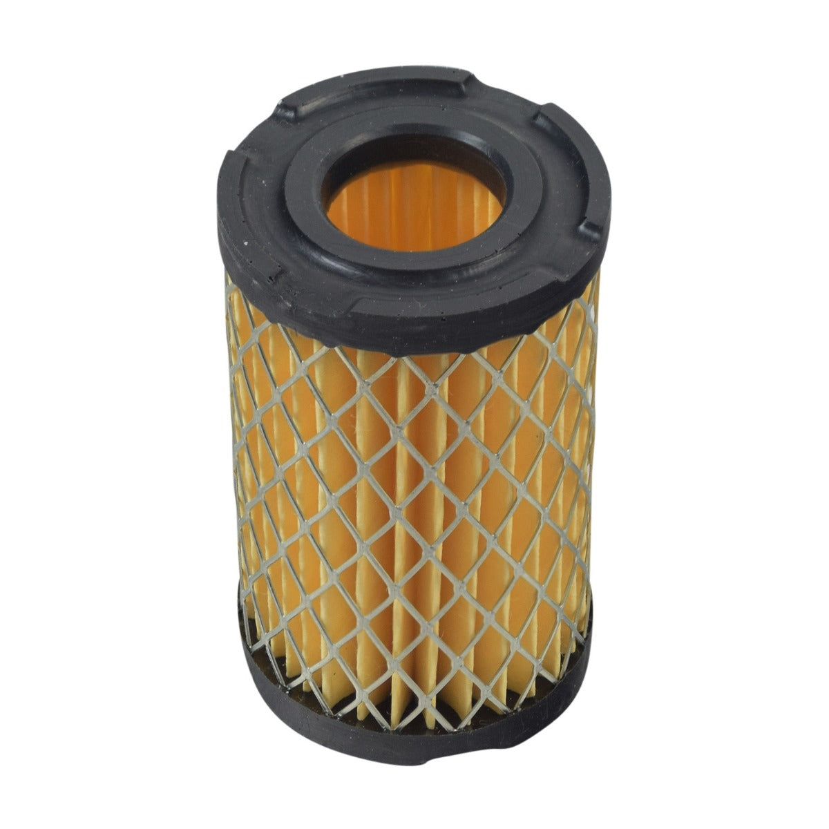 Close-up of Air Filter (35066, 63087A) for Tecumseh Engines, showcasing its cylindrical, ribbed structure designed for Tecumseh TVS, TC, ECV, and H35 series engines.