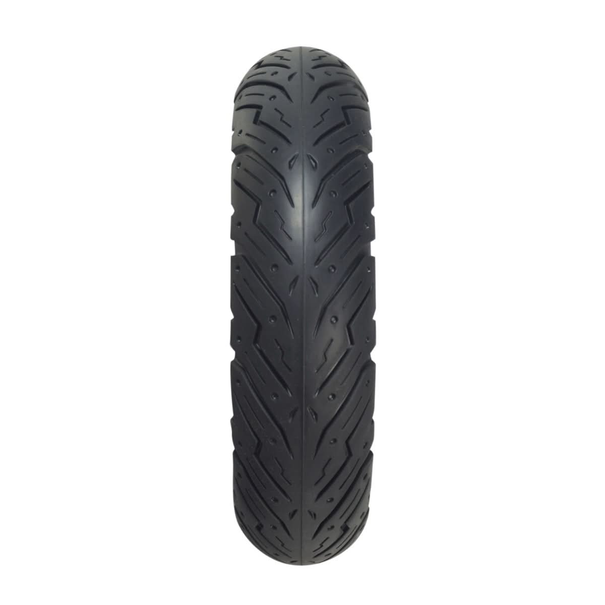 Solid 10x 2.50 Tire with DY-036-01 Tread for the Ninebot Max G30 Scooter, showcasing a close-up of its puncture-proof, low-siped street tread pattern, ensuring durability and flat-free rides.