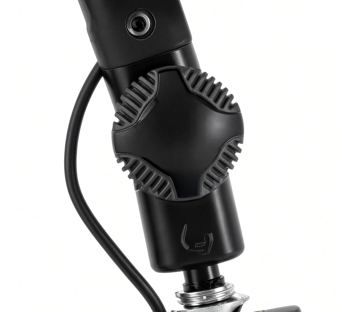 Pride MEC1705499 tiller pivot assembly with ribbed adjustment knob for the Pride Revo 2.0 (S66/S67) mobility scooter