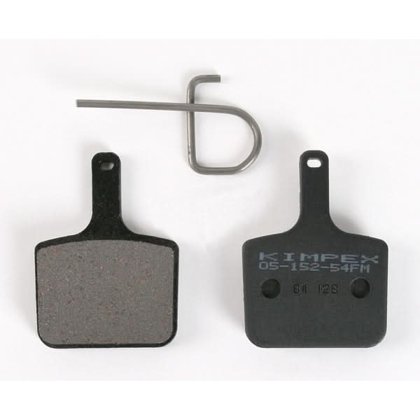Metal Brake Pads for Polaris Snowmobiles (2002-2012), shown as a pair of close-up black and grey pads, designed for lightweight, dependable performance in extreme conditions.