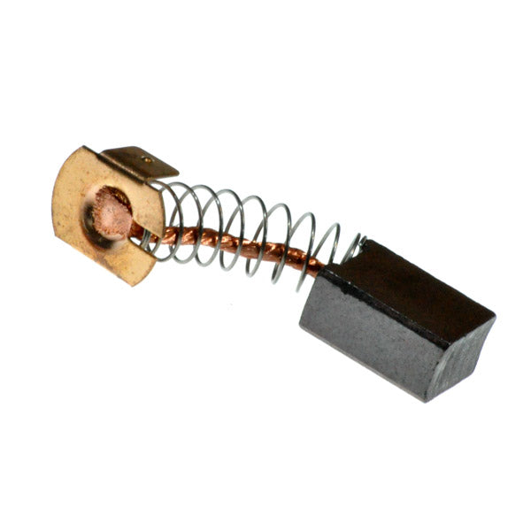 Motor Brush for Pride Celebrity 2000, Legend, Sundancer, and Sundancer with Power Seat mobility scooters; features a compact black rectangular base with attached copper wire.