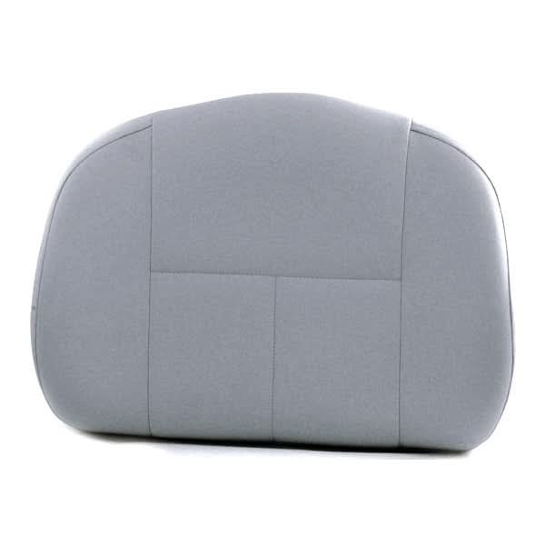 28 Gray Medium-Back Deluxe Contour Vinyl Seat Back for Pride Scooters, Jazzy, & Jet Power Chairs, featuring a sleek, contoured design with sturdy construction, perfect for enhancing comfort and support on mobility devices.