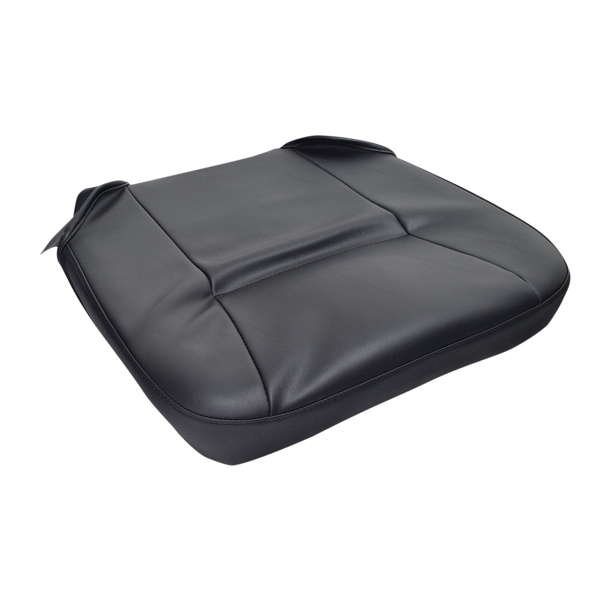 Black Vinyl Seat Base for Go-Go and Pride Revo (SC60/SC63/SC64) Mobility Scooters, showing a close-up of the black vinyl cushion with foam insert included.