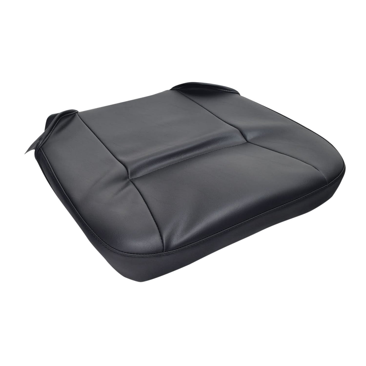 Black Vinyl Seat Base for Go-Go and Pride Revo (SC60/SC63/SC64) Mobility Scooters, showing a close-up of the black vinyl cushion with foam insert included.