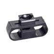 Snap-on Shroud Clip for Jazzy & Quantum Power Chairs: a close-up of a black plastic clip with a central hole, essential for fastening shrouds on various power chair models.