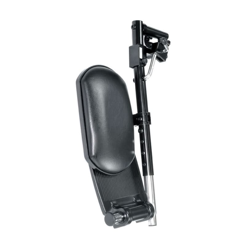 Elevating Leg Rests with Calf Pad for Jazzy and Jet Power Chairs (Set of 2) (Blemished) featuring black footrests and a large calf pad, compatible with previous models.