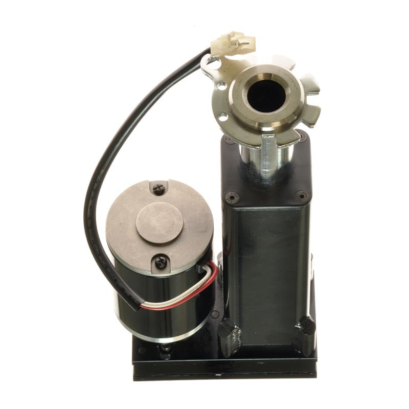 Power Seat Lift for the Rascal 312 Turnabout, showcasing the black and silver mechanical assembly with an electric motor and pedestal, designed for raising the seat assembly by 5 inches.