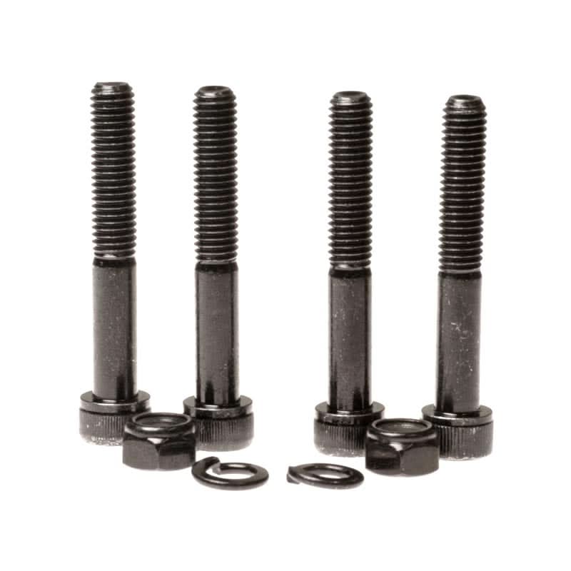 Power Seat Lift for the Rascal 312 Turnabout, shown with screws, nuts, and an electric motor, designed for raising the seat assembly by 5 inches.